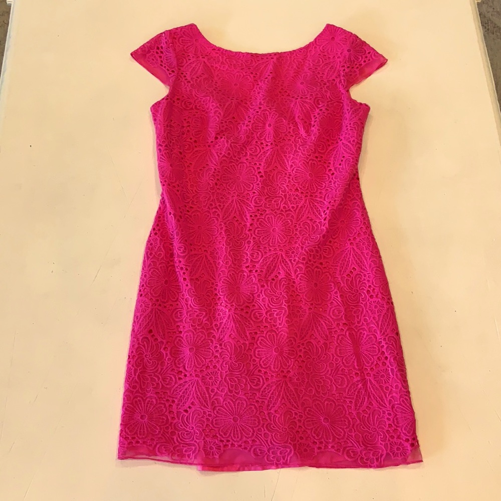 Pink floral dress